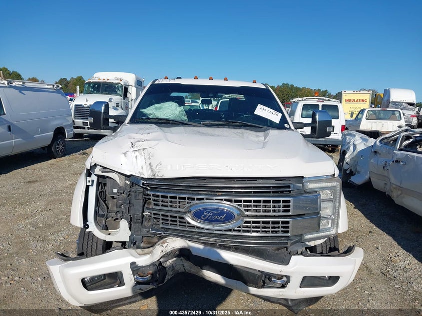 2017 Ford F-450 Platinum VIN: 1FT8W4DT6HEF06220 Lot: 43572429