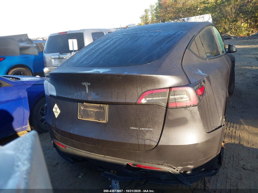 2025 Tesla Model Y Long Range Dual Motor All-Wheel Drive VIN: 7SAYGAEE6SF228536 Lot: 43572607