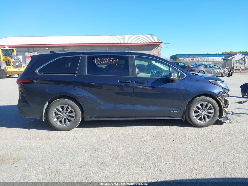 2021 Toyota Sienna Le VIN: 5TDKRKEC1MS007376 Lot: 43572754