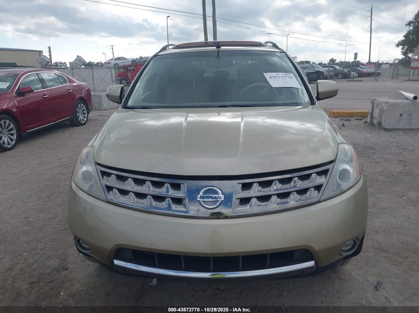 2006 Nissan Murano Sl VIN: JN8AZ08W76W500315 Lot: 43572770