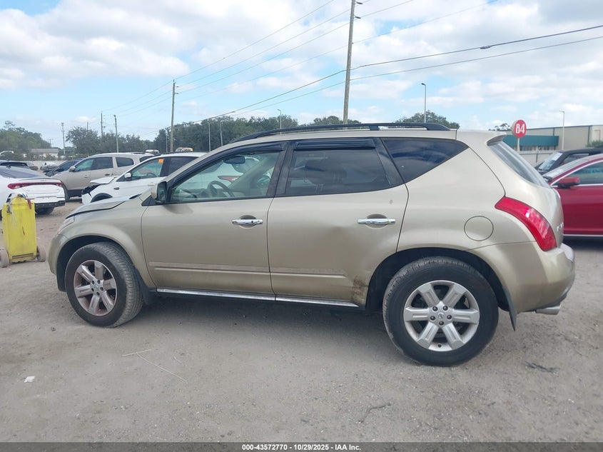 2006 Nissan Murano Sl VIN: JN8AZ08W76W500315 Lot: 43572770