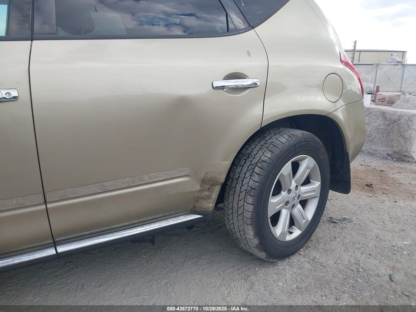 2006 Nissan Murano Sl VIN: JN8AZ08W76W500315 Lot: 43572770