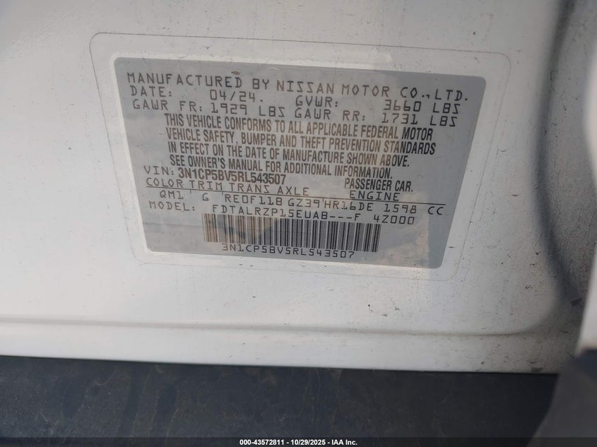 3N1CP5BV5RL543507 2024 NISSAN KICKS photo no. 9