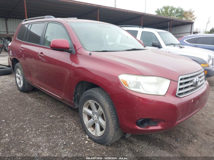 2008 Toyota Highlander red suv gasoline JTEES41A982036246 photo #1