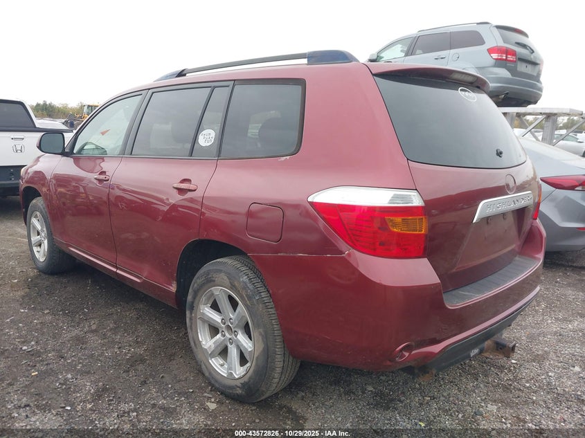 2008 Toyota Highlander red suv gasoline JTEES41A982036246 photo #4