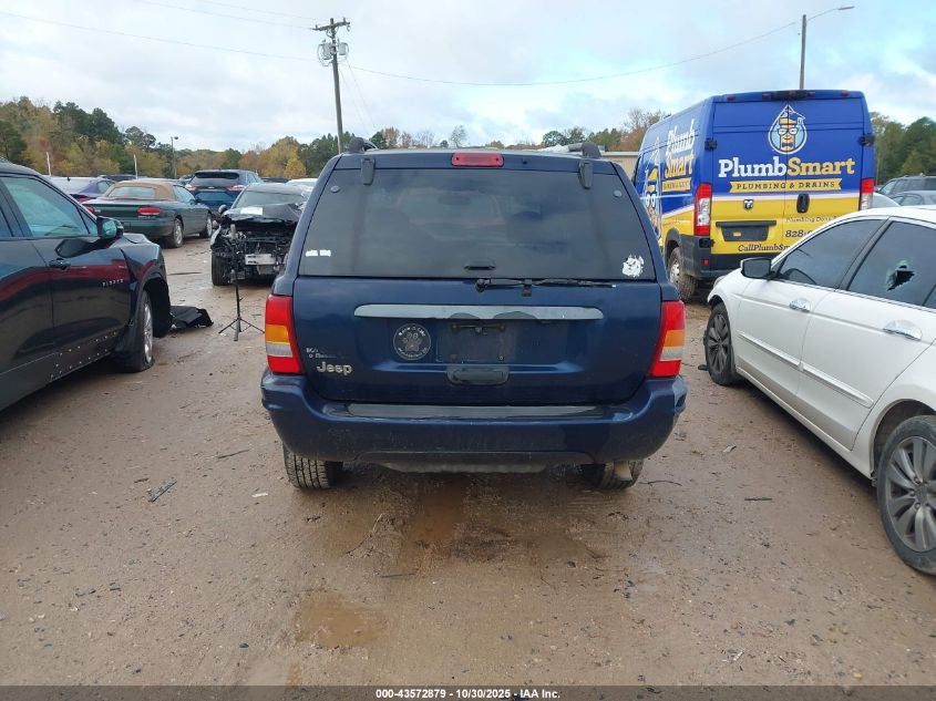 2004 Jeep Grand Cherokee VIN: 1J4GX48F34C205608 Lot: 43572879