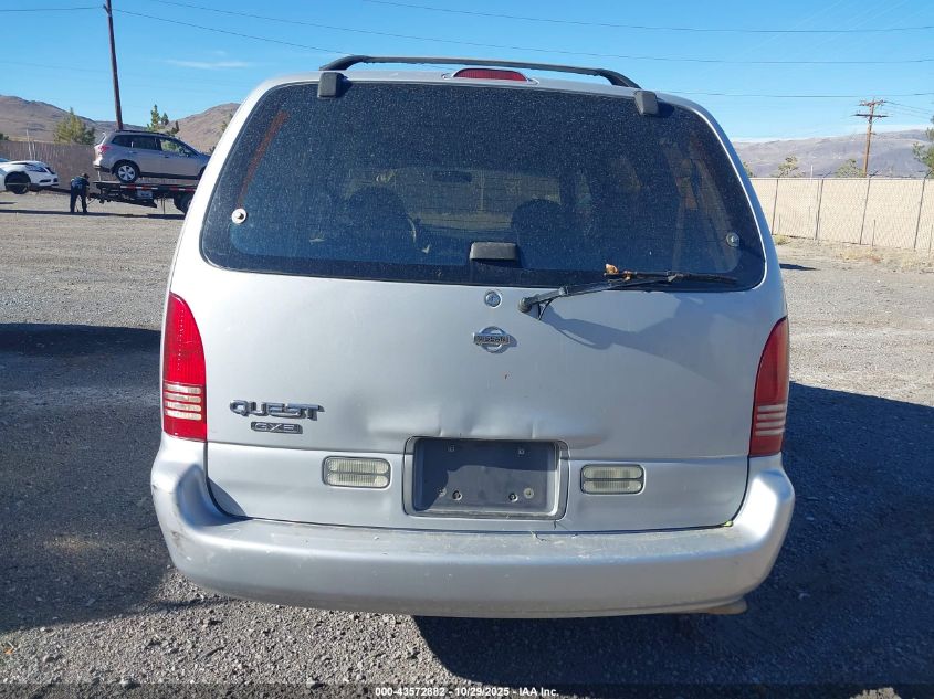1997 Nissan Quest Gxe/Xe VIN: 4N2DN1118VD824907 Lot: 43572882