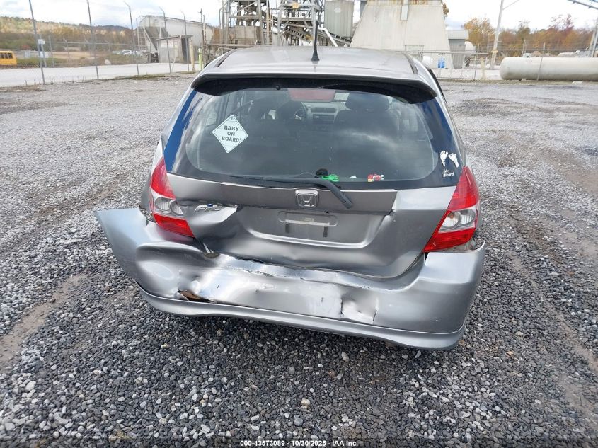 2008 Honda Fit Sport VIN: JHMGD38638S055876 Lot: 43573089