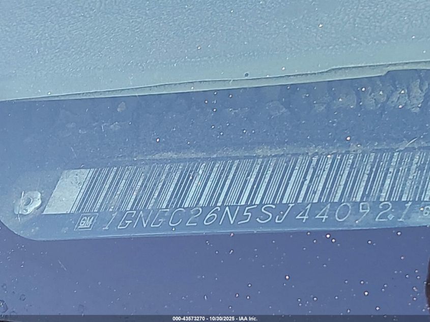 1995 Chevrolet Suburban C2500 VIN: 1GNGC26N5SJ440921 Lot: 43573270