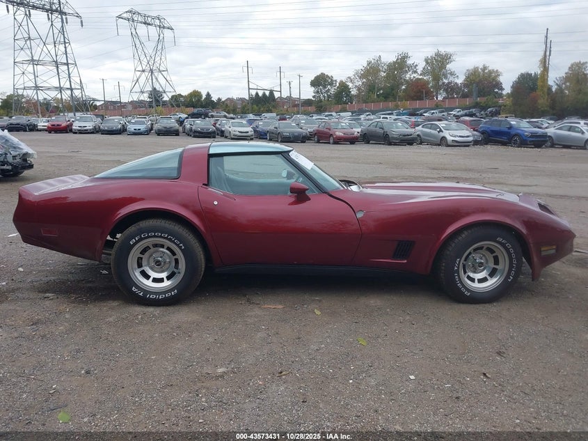 1981 Chevrolet Corvette VIN: 1G1AY8762BS409252 Lot: 43573431