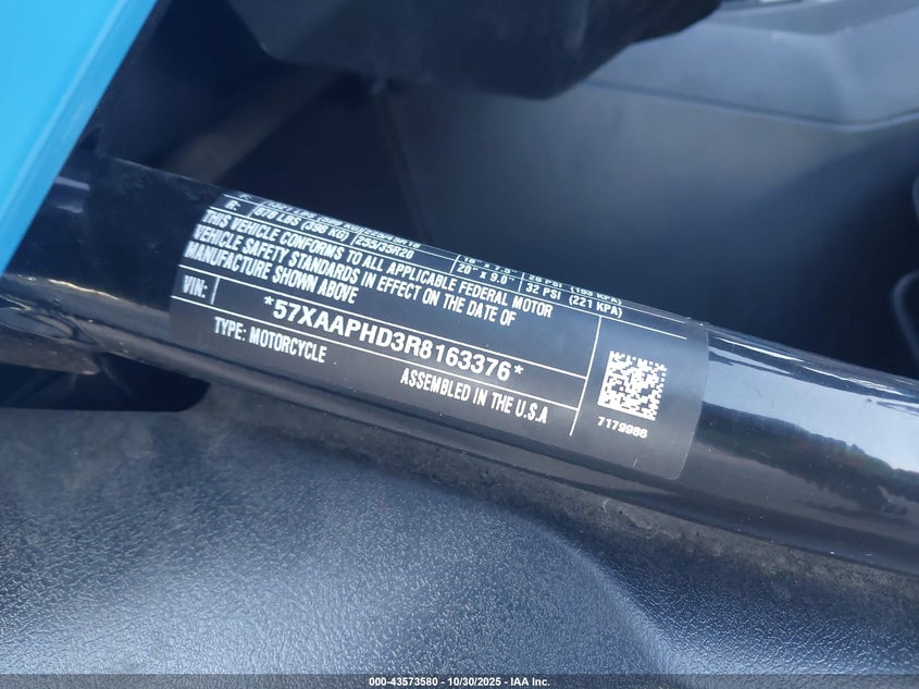 2024 Polaris Slingshot VIN: 57XAAPHD3R8163376 Lot: 43573580