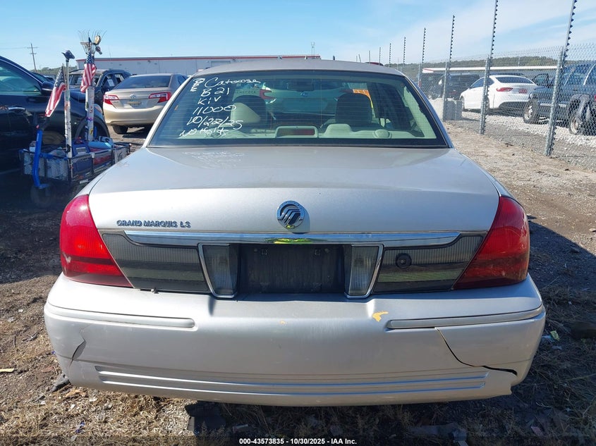 2008 Mercury Grand Marquis Ls VIN: 2MEHM75V18X627127 Lot: 43573835