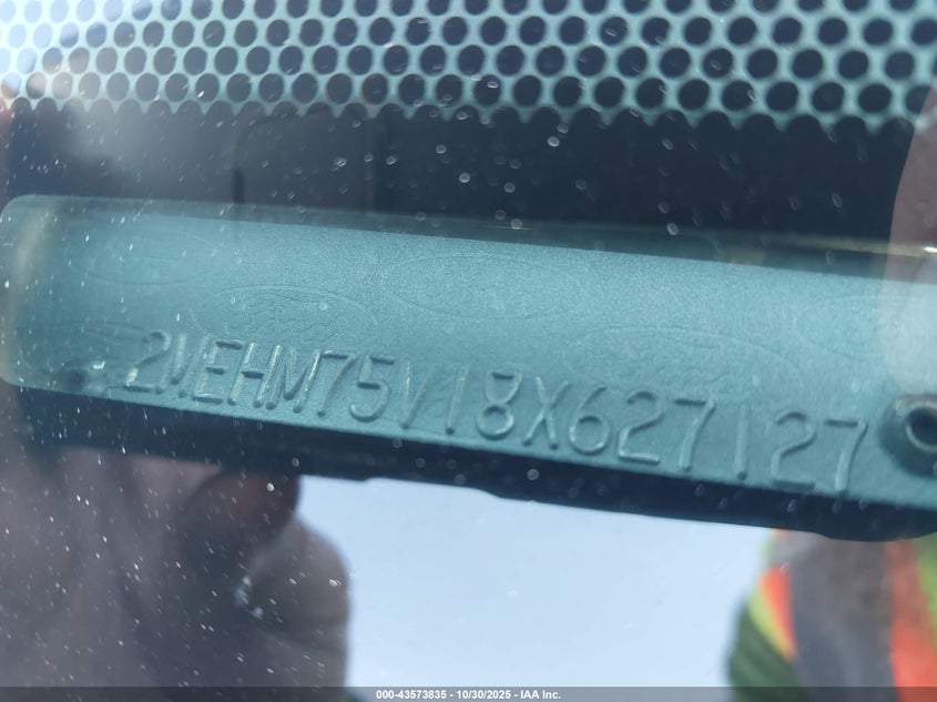 2008 Mercury Grand Marquis Ls VIN: 2MEHM75V18X627127 Lot: 43573835