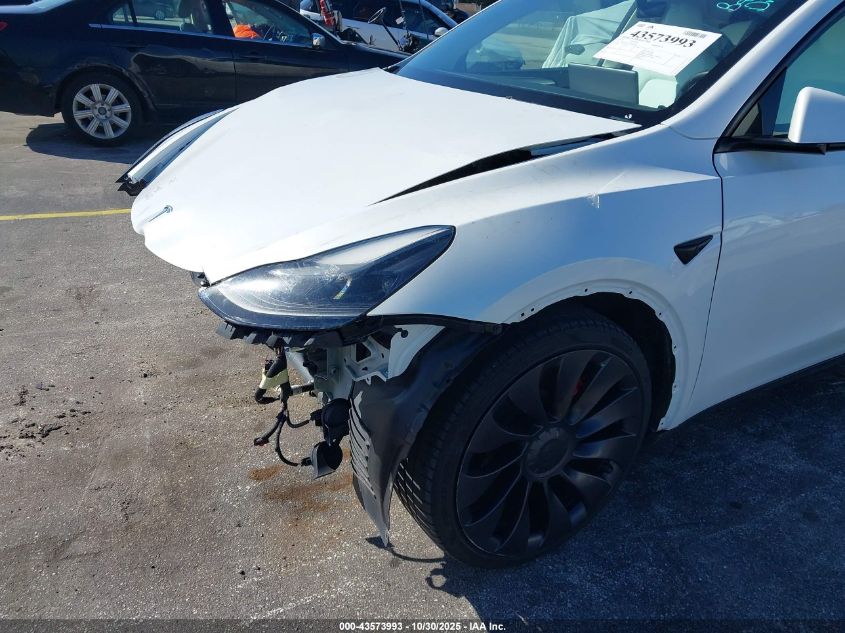 2023 Tesla Model Y Performance Dual Motor All-Wheel Drive VIN: 7SAYGDEF7PF602945 Lot: 43573993