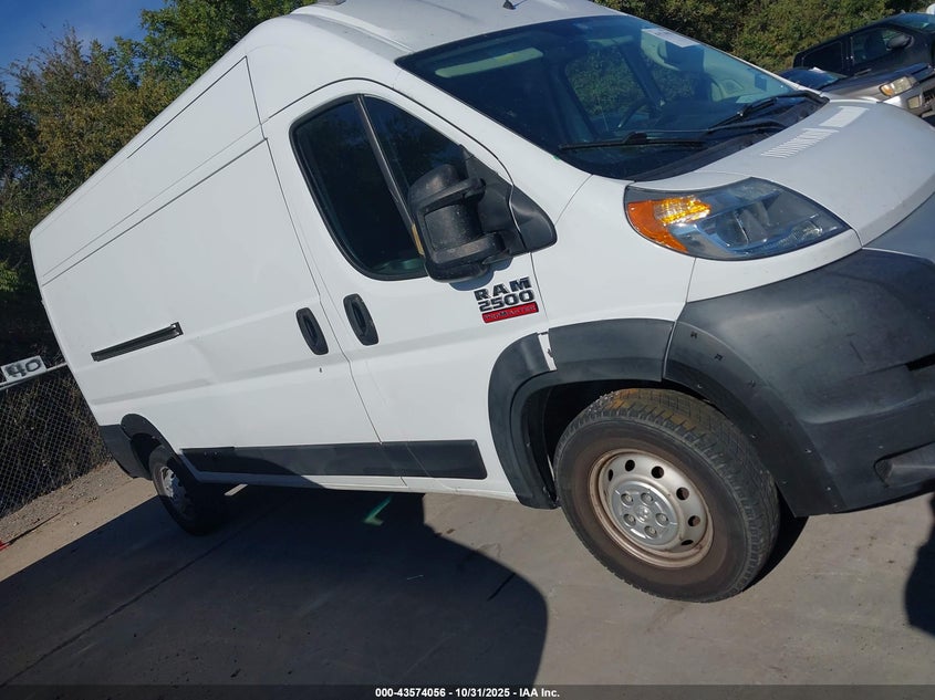 2019 Ram Promaster 2500 High Roof 159 Wb VIN: 3C6TRVDG8KE532220 Lot: 43574056