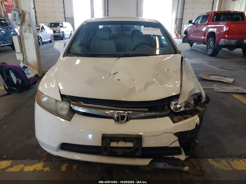 2007 Honda Civic Lx VIN: 1HGFA165X7L122178 Lot: 43574353