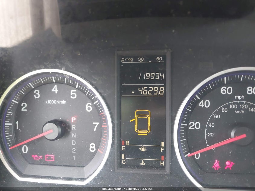 2009 Honda Cr-V Lx VIN: 3CZRE38309G709507 Lot: 43574381