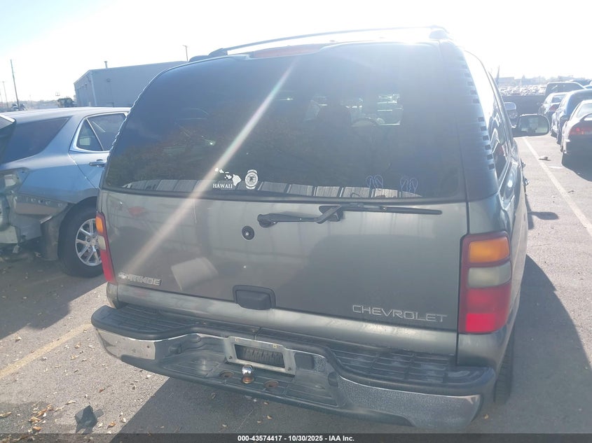 2002 Chevrolet Tahoe K1500 VIN: 1GNEK13Z12R149295 Lot: 43574417