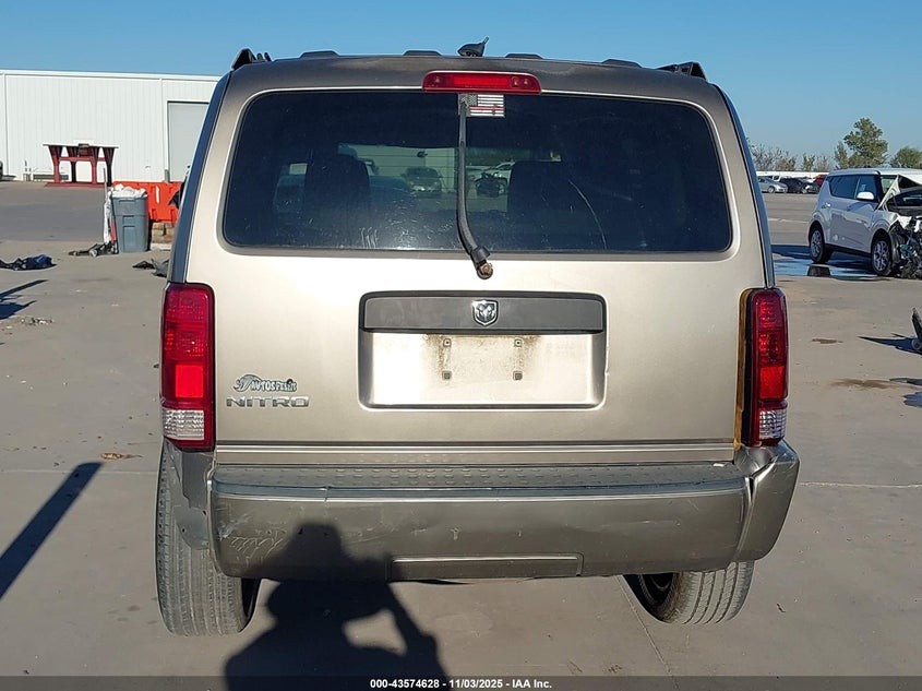 2007 Dodge Nitro Sxt VIN: 1D8GT28K97W736192 Lot: 43574628