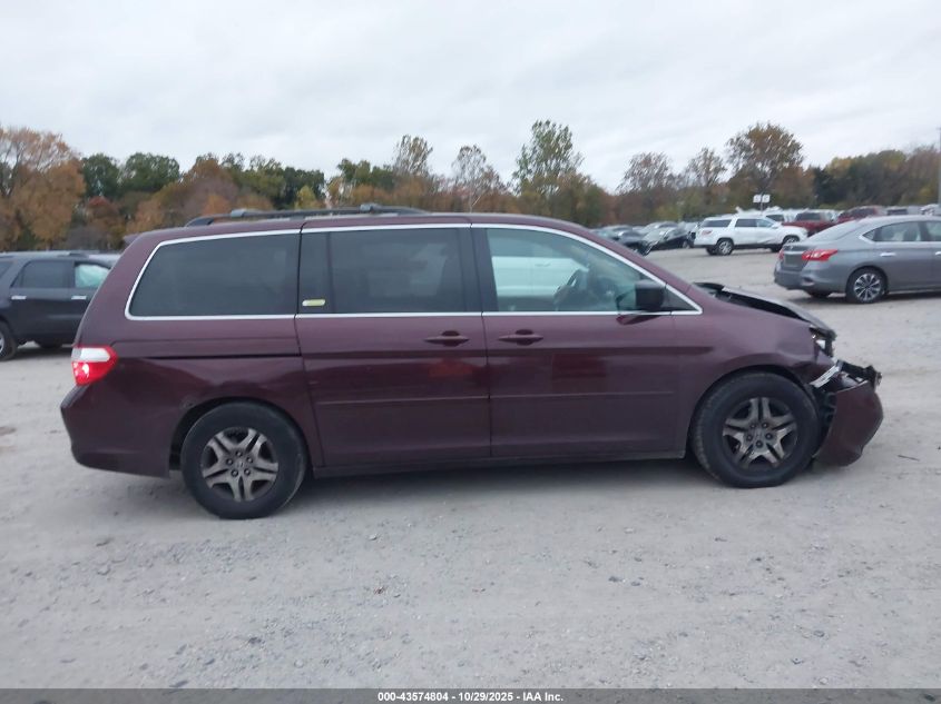 2007 Honda Odyssey Ex VIN: 5FNRL38427B110261 Lot: 43574804
