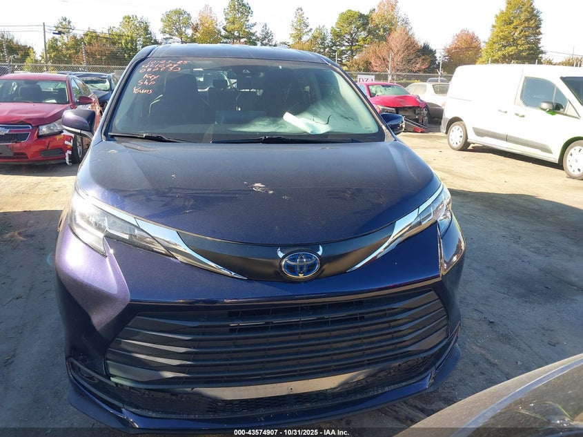 2022 Toyota Sienna Le VIN: 5TDKRKEC0NS082233 Lot: 43574907