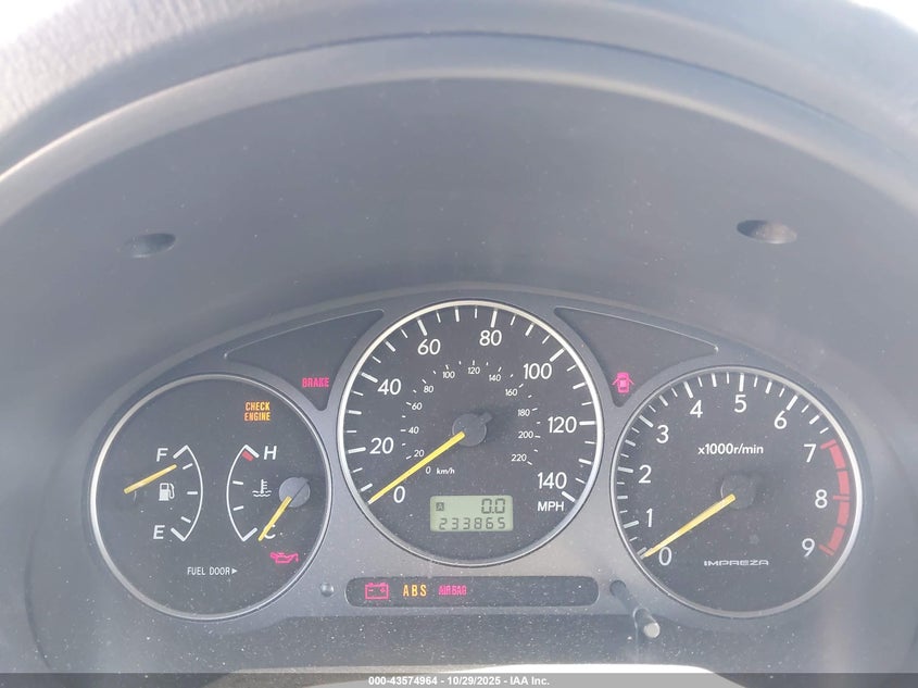 2003 Subaru Impreza Wrx VIN: JF1GG29623G800653 Lot: 43574964