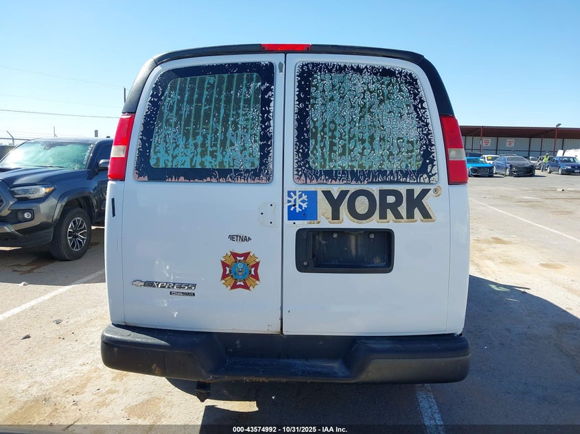 2013 Chevrolet Express 2500 Work Van VIN: 1GCWGFFA0D1114704 Lot: 43574992