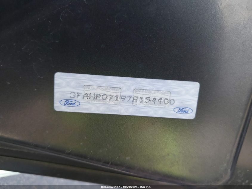 2007 Ford Fusion Se VIN: 3FAHP07197R154400 Lot: 43575157