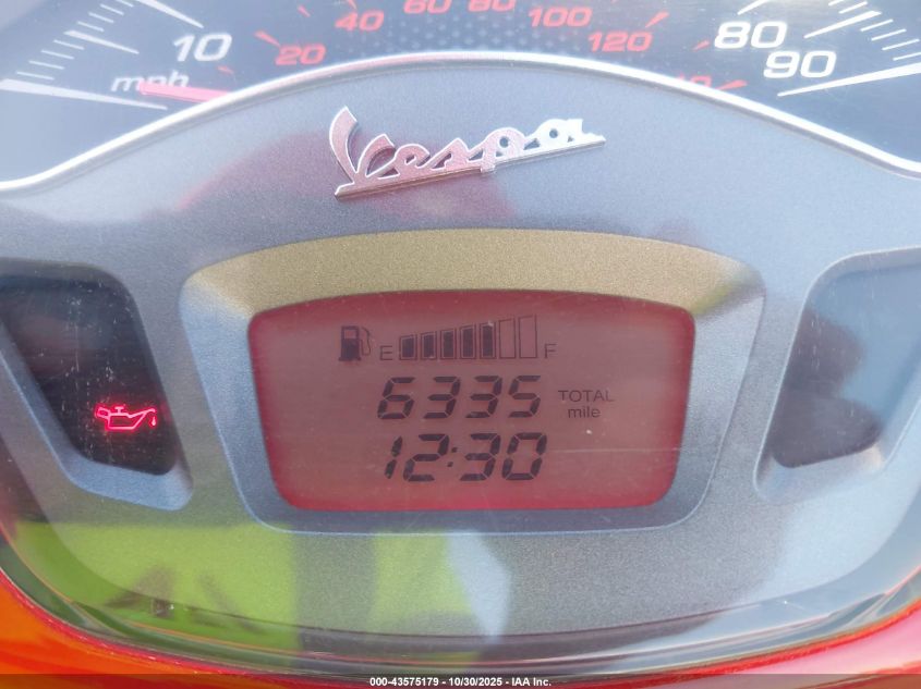 2017 Vespa Sprint 150 3V VIN: ZAPM818G6H5402040 Lot: 43575179