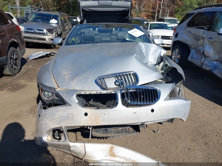 2006 BMW 650I VIN: WBAEK13446CN76442 Lot: 43575352