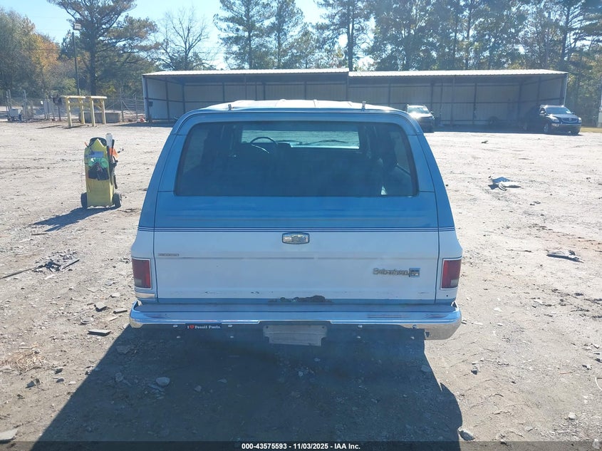 1987 Chevrolet Suburban R1 VIN: 1GNER16K9HF162851 Lot: 43575593