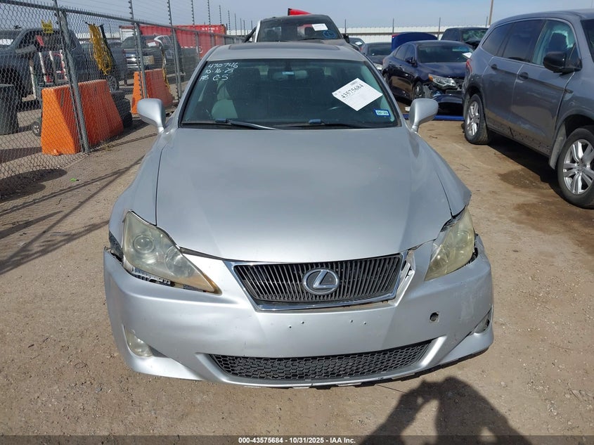 2008 Lexus Is 250 VIN: JTHBK262982072434 Lot: 43575684