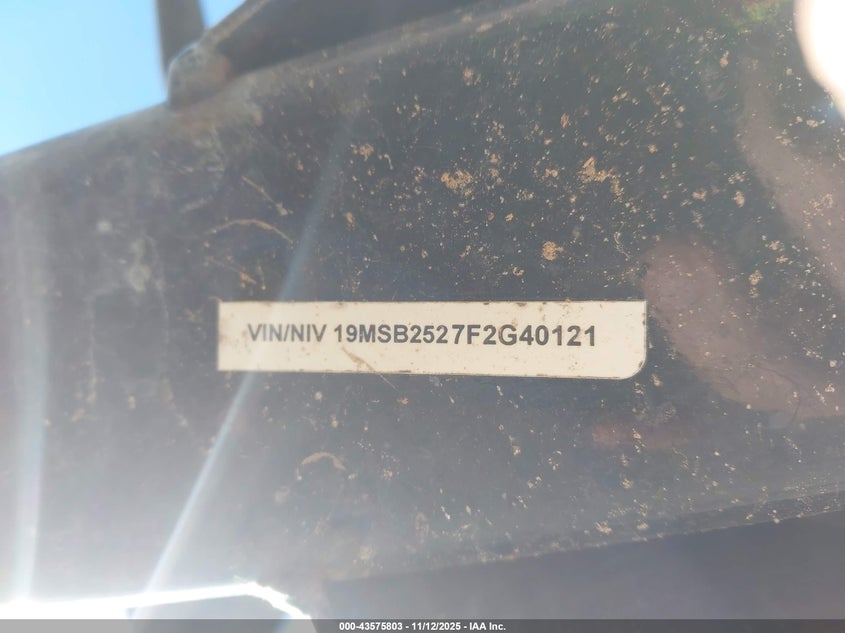 19MSB2527F2G40121 2015   photo no. 9
