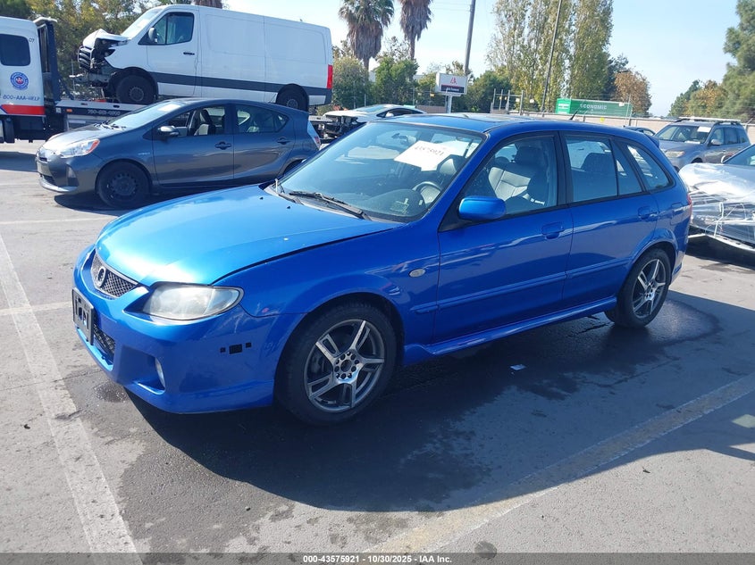 2003 Mazda Protege5 blue wagon gasoline JM1BJ246031190896 photo #3
