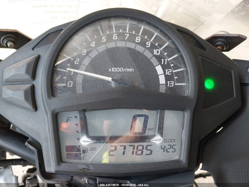 2015 Kawasaki Ex650 F VIN: JKAEXEF10FDA19726 Lot: 43575979