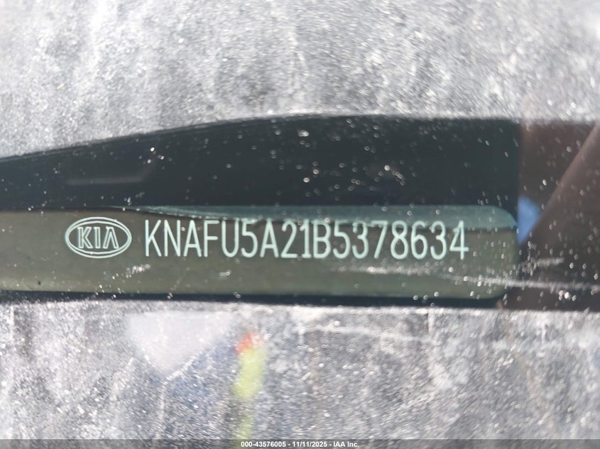 2011 Kia Forte Ex VIN: KNAFU5A21B5378634 Lot: 43576005
