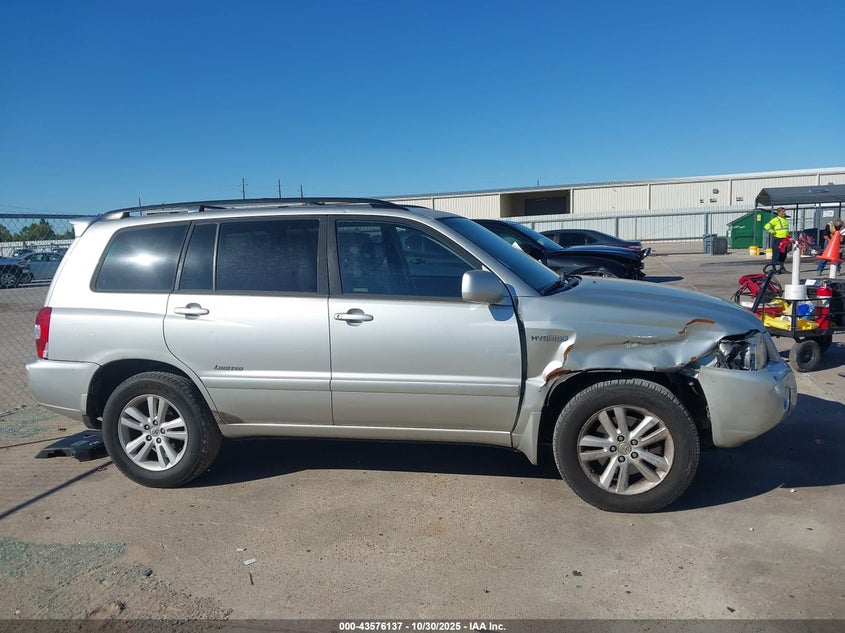 2006 Toyota Highlander Hybrid Limited V6 VIN: JTEDW21A360016104 Lot: 43576137