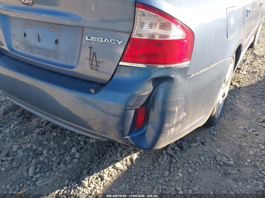 2008 Subaru Legacy 2.5I VIN: 4S3BL616386200367 Lot: 43576150