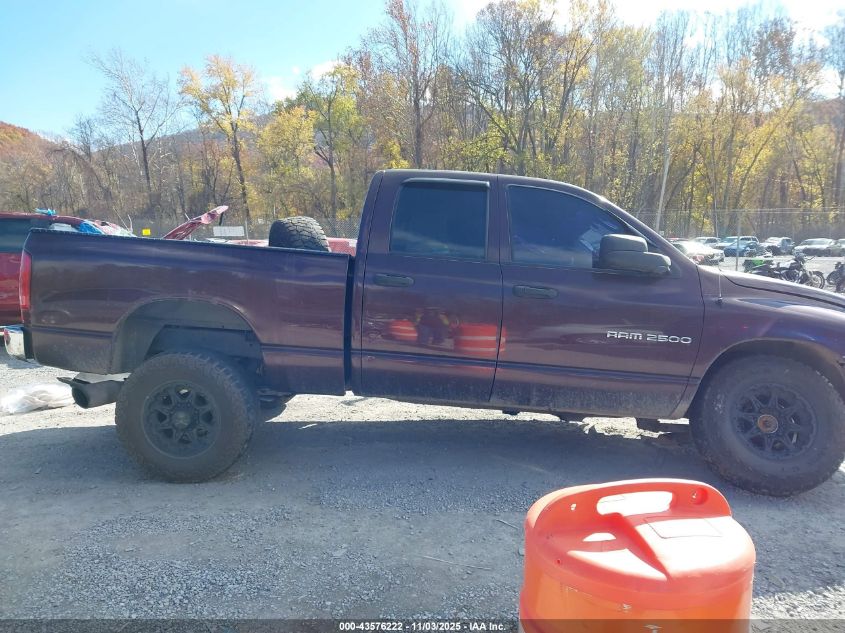 2005 Dodge Ram 2500 Slt/Laramie VIN: 3D7KS28C55G825165 Lot: 43576222