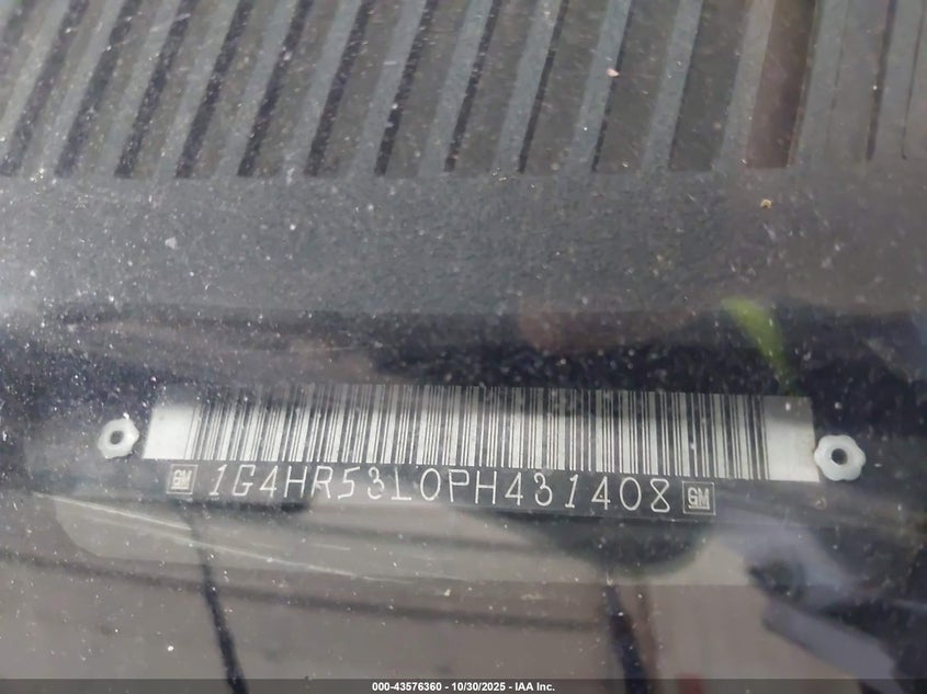 1993 Buick Lesabre Limited VIN: 1G4HR53L0PH431408 Lot: 43576360