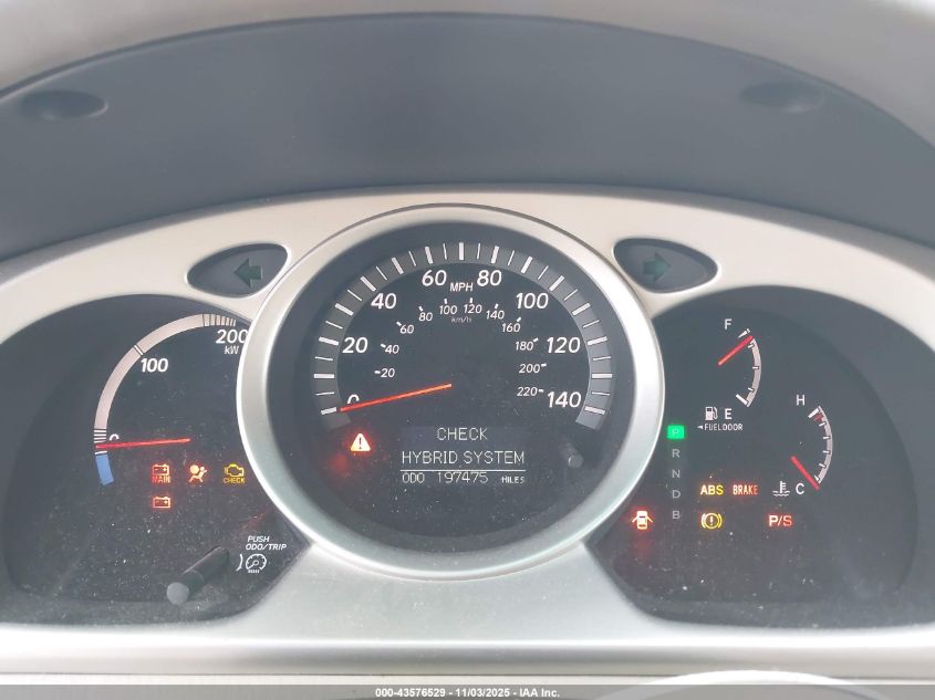 2006 Toyota Highlander Hybrid Limited V6 VIN: JTEEW21A660010916 Lot: 43576529