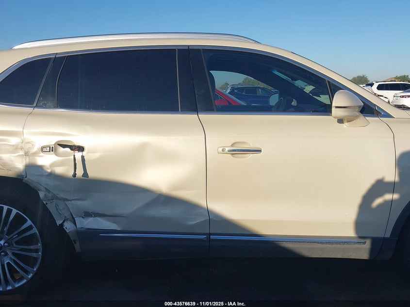 2016 Lincoln Mkx Reserve VIN: 2LMPJ6LR3GBL40597 Lot: 43576639