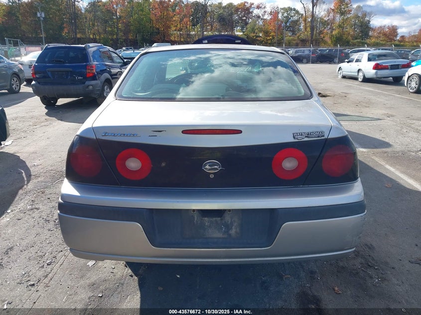 2005 Chevrolet Impala VIN: 2G1WF52E359263586 Lot: 43576672