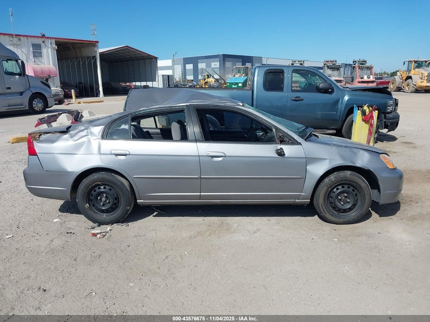 2003 Honda Civic Lx VIN: 2HGES165X3H593554 Lot: 43576675