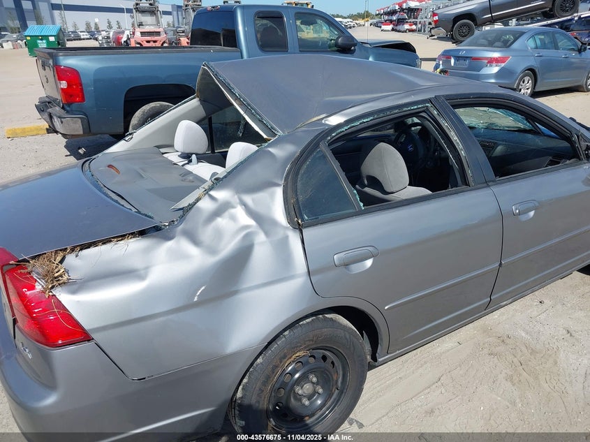 2003 Honda Civic Lx VIN: 2HGES165X3H593554 Lot: 43576675