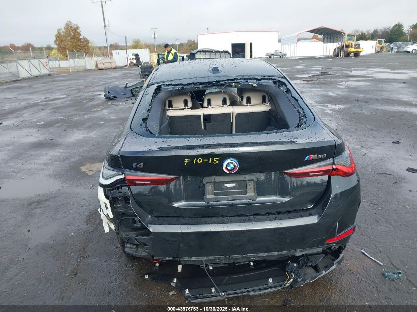 2023 BMW I4 M50 VIN: WBY33AW08PFN39408 Lot: 43576753