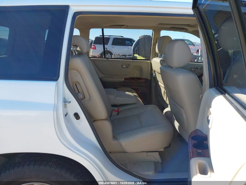 2006 Toyota Highlander Hybrid Limited V6 VIN: JTEEW21A860023392 Lot: 43576881