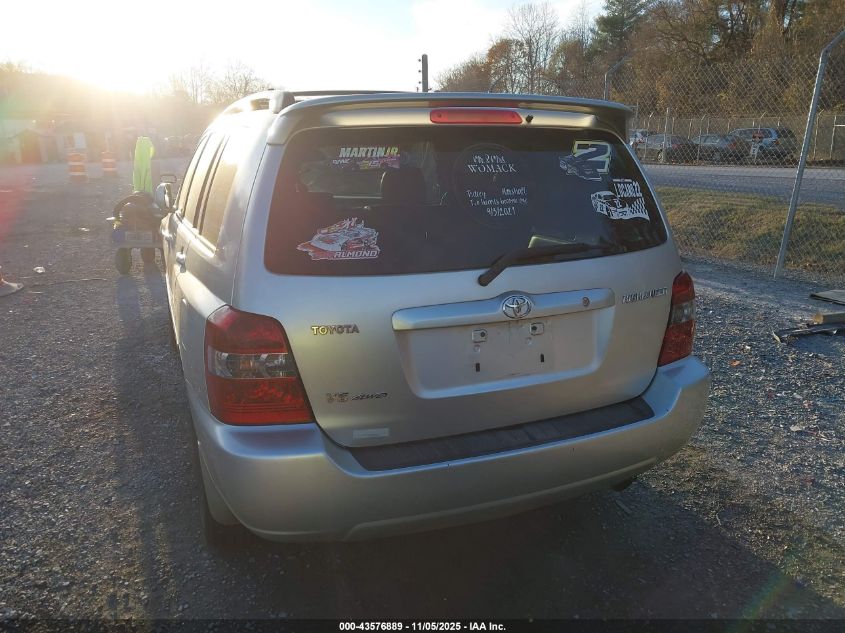 2006 Toyota Highlander Limited V6 VIN: JTEEP21A760141608 Lot: 43576889