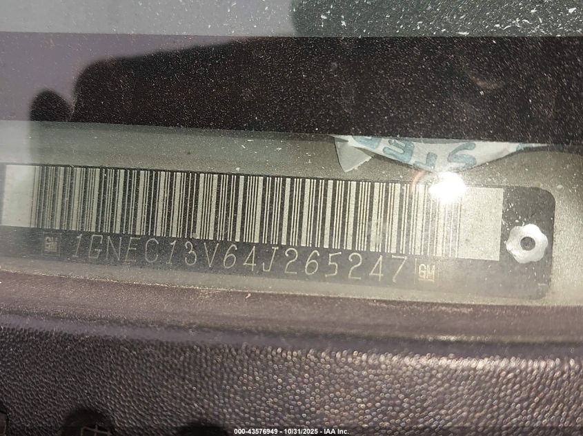 2004 Chevrolet Tahoe Ls VIN: 1GNEC13V64J265247 Lot: 43576949