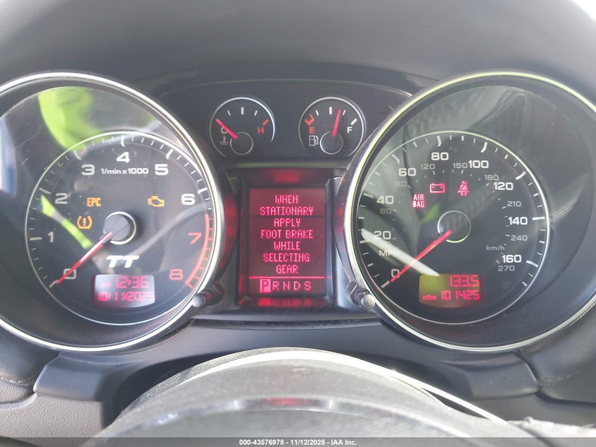 2008 Audi Tt 2.0T VIN: TRUMF38J481017717 Lot: 43576978
